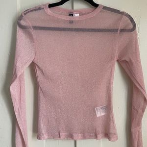 Pink Mesh Top